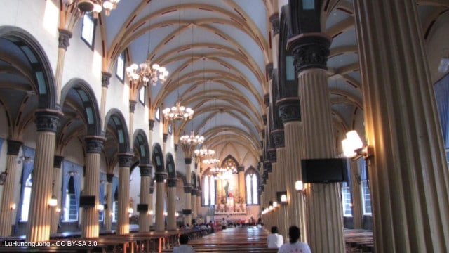 The interior of Saint Dominic Cathedral of Fuzhou