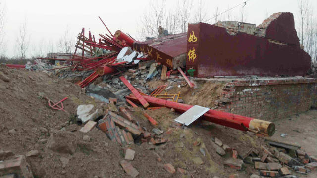 Puguang Temple has been turned into a pile of ruins