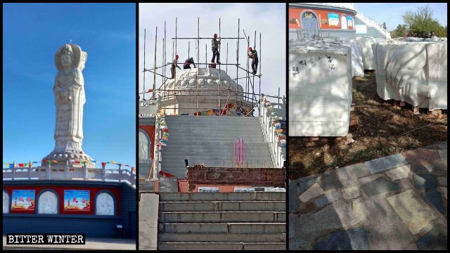 Buddhist Sculptures of High Artistic Value Destroyed