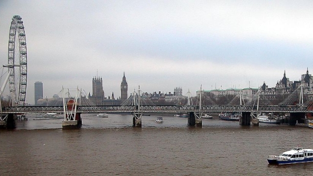 Thames River and London Eye