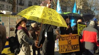 CCPの残虐行為に対するロンドンの抗議