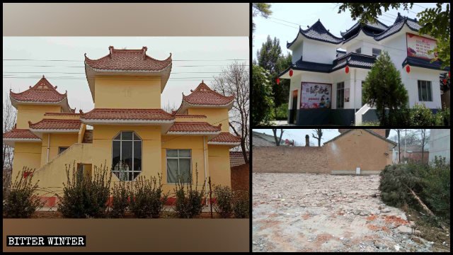 A Catholic church in Shannxi’s Luojiazhuang village.