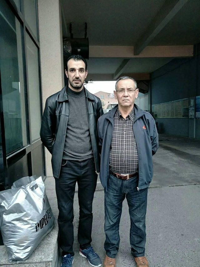 Doğan Erdoğan with his father-in-law