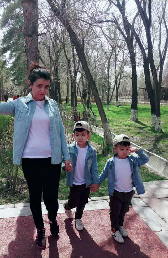 The sister of Doğan Erdoğan’s wife with her children. She is now detained