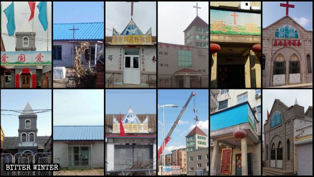Crosses were taken down from churches throughout Liaoning