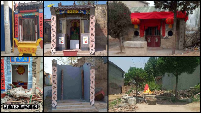 Many folk religion temples have been demolished in Hebei’s Handan city.