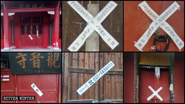 Buddhist temples shut down