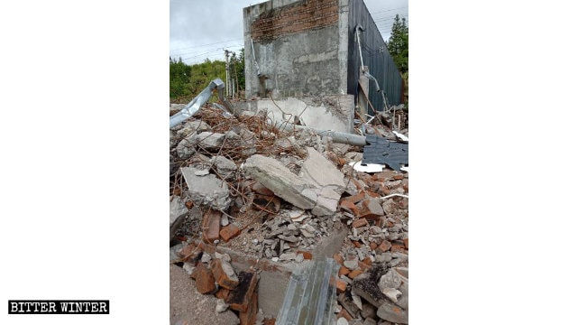 河源市の別の家の教会の集会所は5月に取り壊されました。