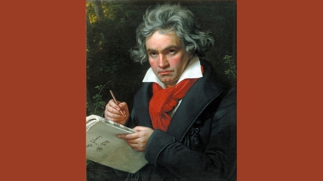 Beethoven, portrait by Joseph Karl Stieler (1781–1858).
