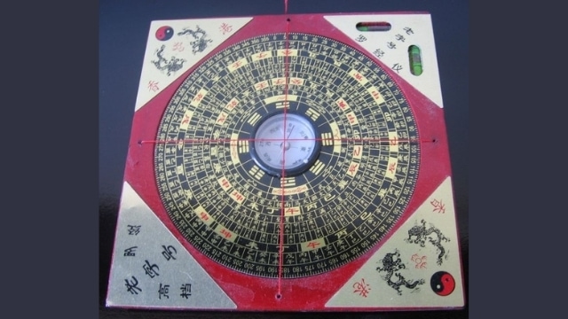 A contemporary Feng Shui compass.