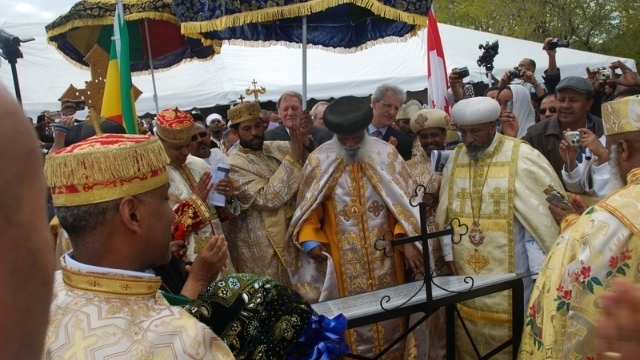 A ceremony at Ethiopian Orthodox Tewahedo Church of Canada St. Mary Cathedral. Source: Cathedral website.