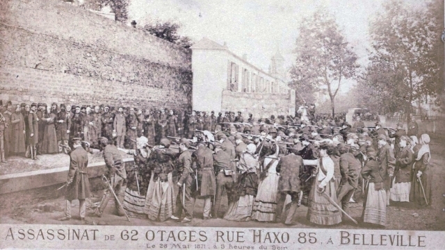 The executions of May 26, 1871, photo-montage by photographer Ernest Eugène Appert (1831–1891).