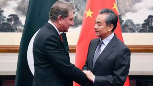 Pakistan’s Foreign Minister Shah Mahmood Qureshi and his Chinese homologue Wang Yi. Source: PRC Ministry of Foreign Affairs.