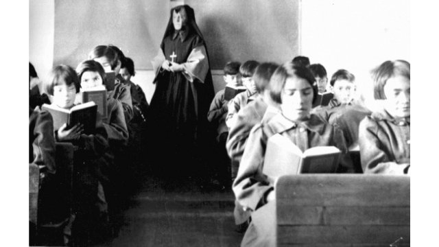 Fort Albany IRS, Ontario, circa 1945.