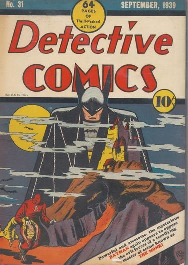 Batman vs The Monk, 1939.