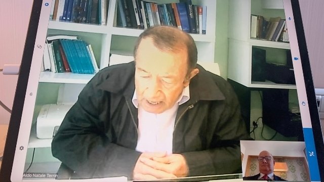 Aldo Natale Terrin participating in the session via Web.