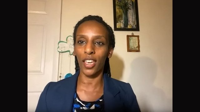 A witness from Sudan, Mariam Ibraheem.