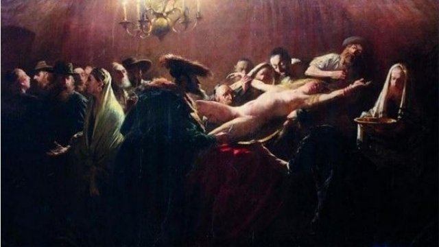 The painting falsely attributed to Munkácsy.