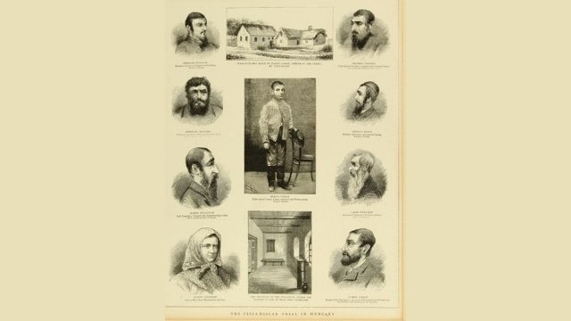 The main characters in the Tisza-Eszlár case, U.S. Holocaust Memorial Museum, Washington DC.