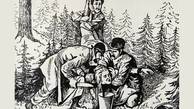 The alleged ritual murder of Anežka Hrůzová, anti-Semitic print.