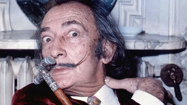 Salvador Dalí, photographed by Allan Warren. 