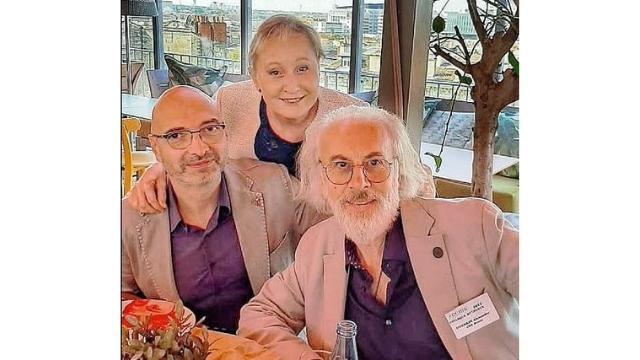 Board members of FECRIS Luigi Corvaglia, Branka Dujmić, and Alexander Dvorkin in 2021. From Facebook.