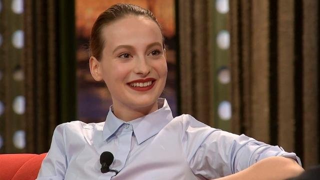 Actress Anna Fialová, who is Alice in the miniseries.