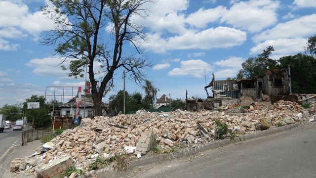 Ruins of St. Andrew's Church (UOC), in the village of Horenka, near Gostomel (Kyiv oblast).