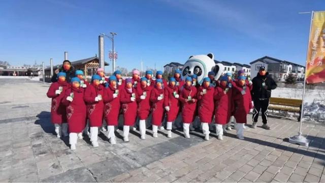 Beijing 2022 Olympics: the Yugouliang female team ready for the torch relay. From Weib