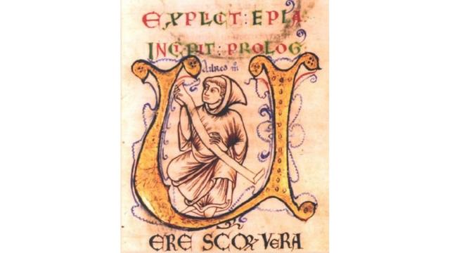 Aelred of Rievaulx in a 12th-century manuscript. 