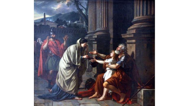 A painting by Jacques-Louis David (1748–1825) symbolizing altruism. 