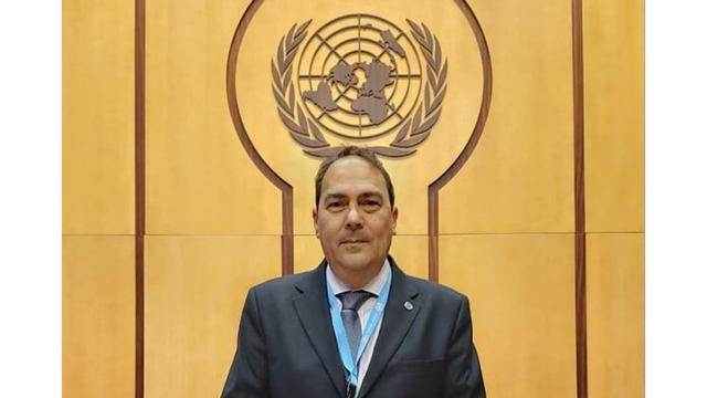Thierry Valle, President of CAP-LC, at the United Nations.