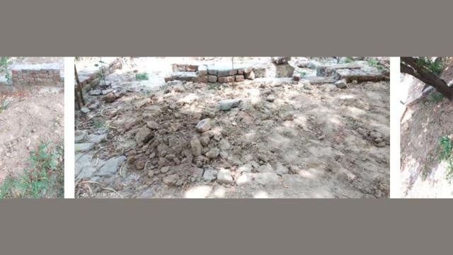 Another image of the grave desecrations in Chak 203 R.B. Manawala. Courtesy of the International Human Rights Committee.