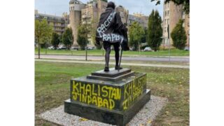 Gandhi Statue in Milan Vandalized by “Khalistani” Activists
