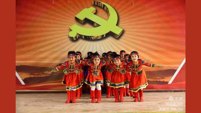 Uyghur de facto orphan children in Chinese national dress learning how to celebrate the Chinese New Year festival. (All pictures reproduced from social media in Timothy Grose’s article).
