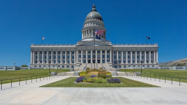 The Utah State Capitol, where the Supreme Court of Utah met before 1998.