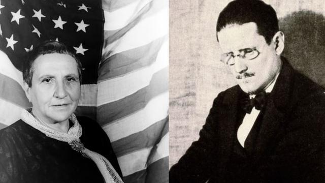 Gertrude Stein (crediti) e James Joyce (crediti).