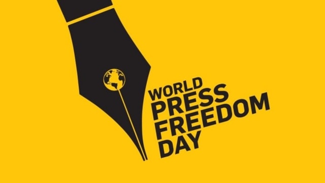 Poster for the World Press Freedom Day. From Twitter.
