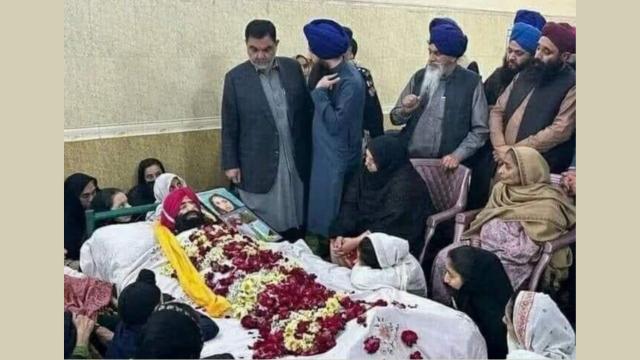 The funeral of Diyal Singh. From Twitter.