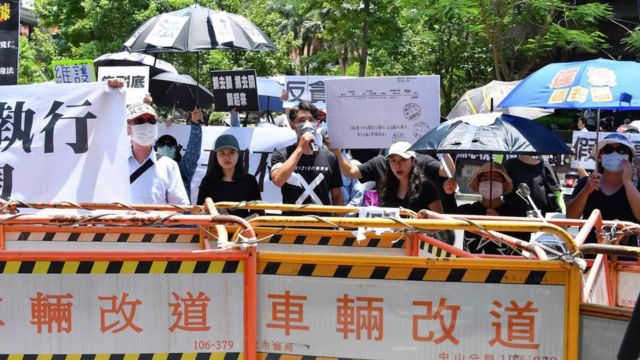 Tai Ji Men protests in Taiwan