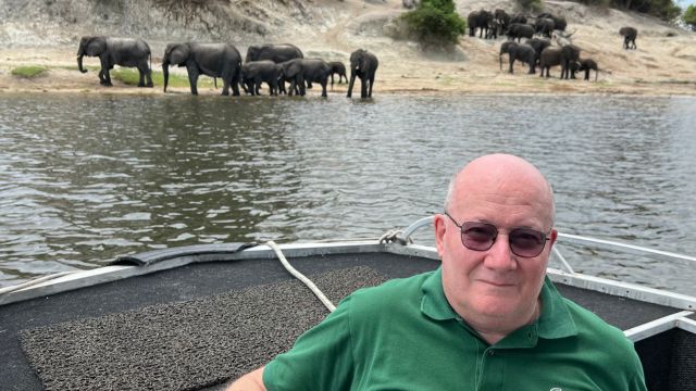 Massimo Introvigne (who spoke from South Africa) with some rightly protected animals.