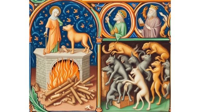 Artistic illustration (AI-generated) of Dante’s verse “Ye were not made to live like unto brutes.”