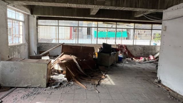 The dilapidated Lainan Street Academy today.