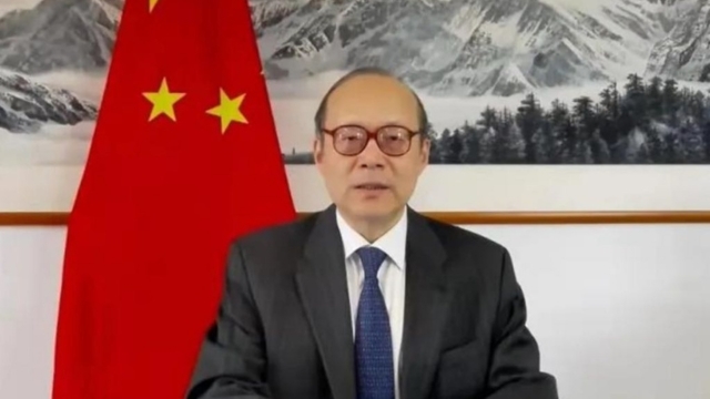 Chinese diplomat Chen Xu (from Weibo).