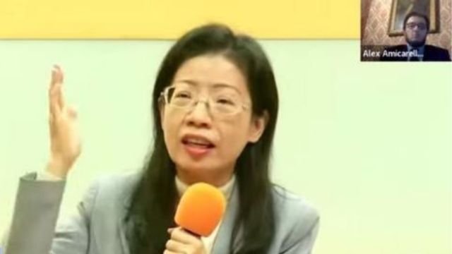 Rachel Chiang at the webinar.