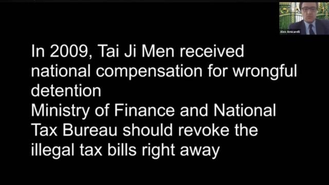 Amicarelli presenting the first video.