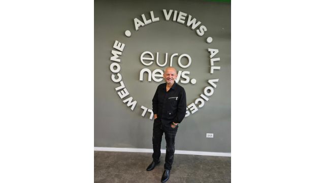 Pastor Paulin Vilajeti at Euronews Albania. From Facebook.