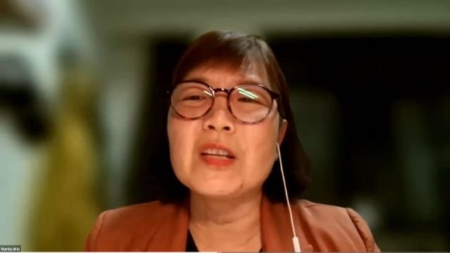 Martie Wei presents her testimony.