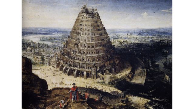 Lucas van Valckenborch (1535–1597), “The Tower of Babel.” Credits.