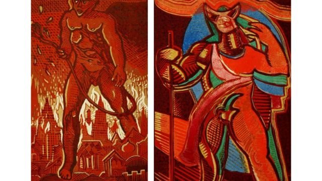 Váchal’s illustrations for Carducci’s “Hymn to Satan.”